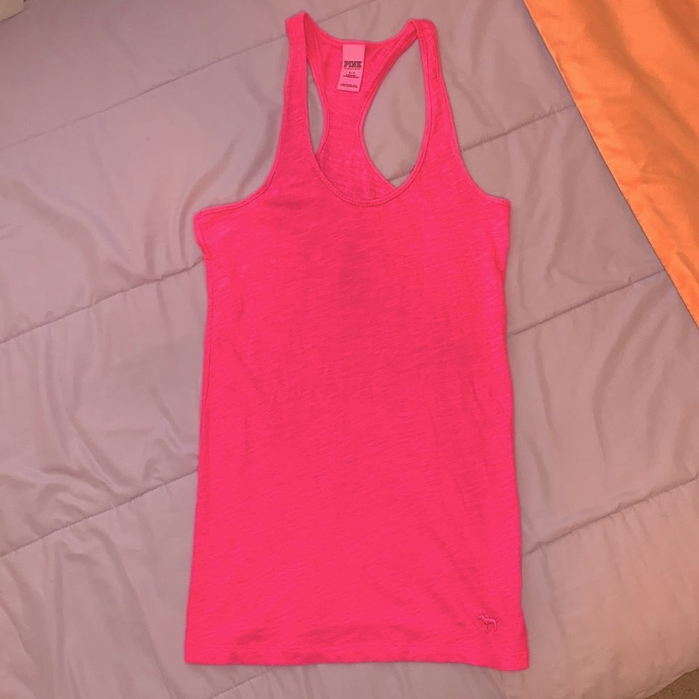 Pink Victoria’s Secret Hot Pink Tank Top